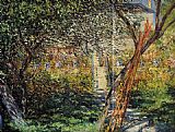 Garden Canvas Paintings - Monet's Garden at Vetheuil